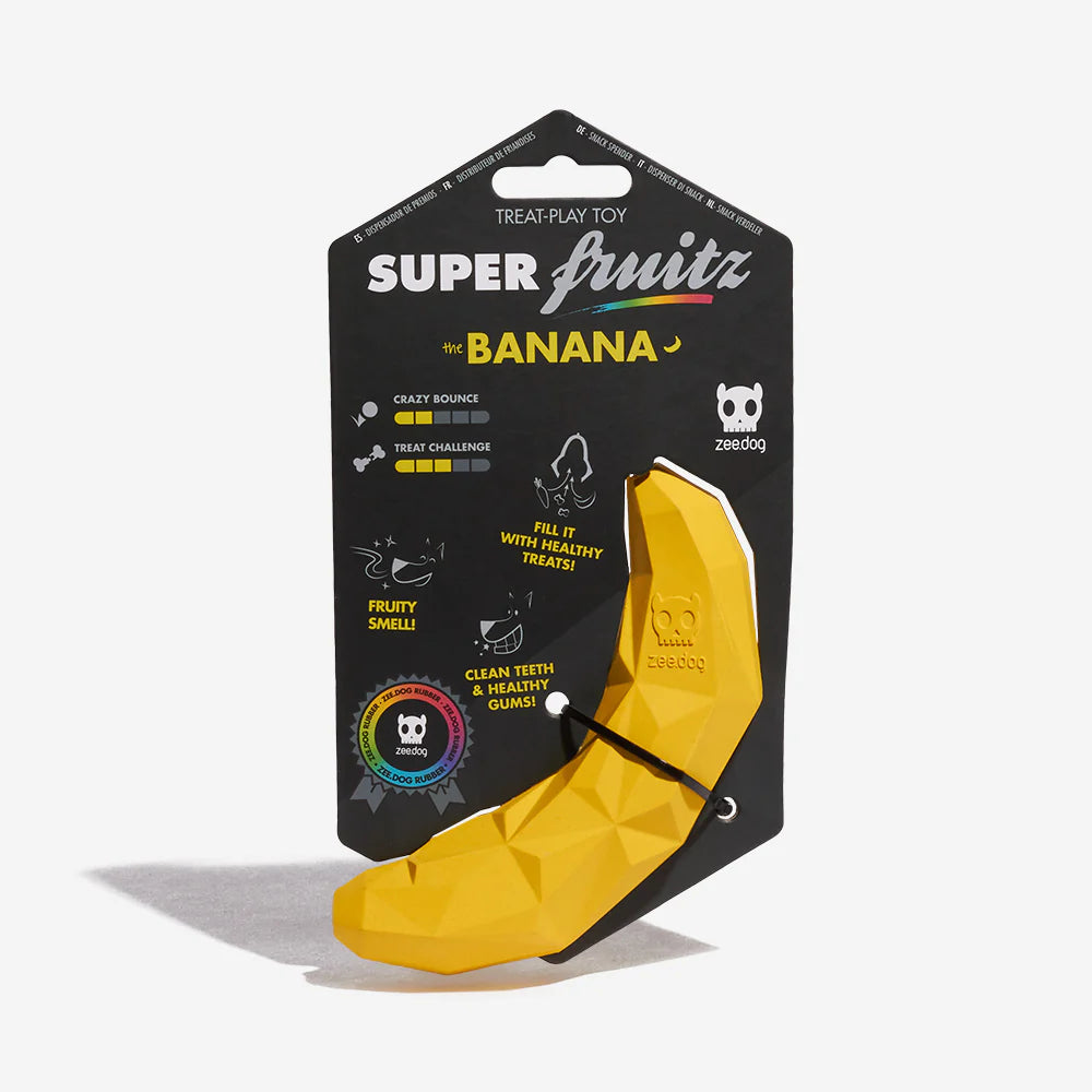 Super Banana - Juguete Dispensador de Premios de Zee.Dog