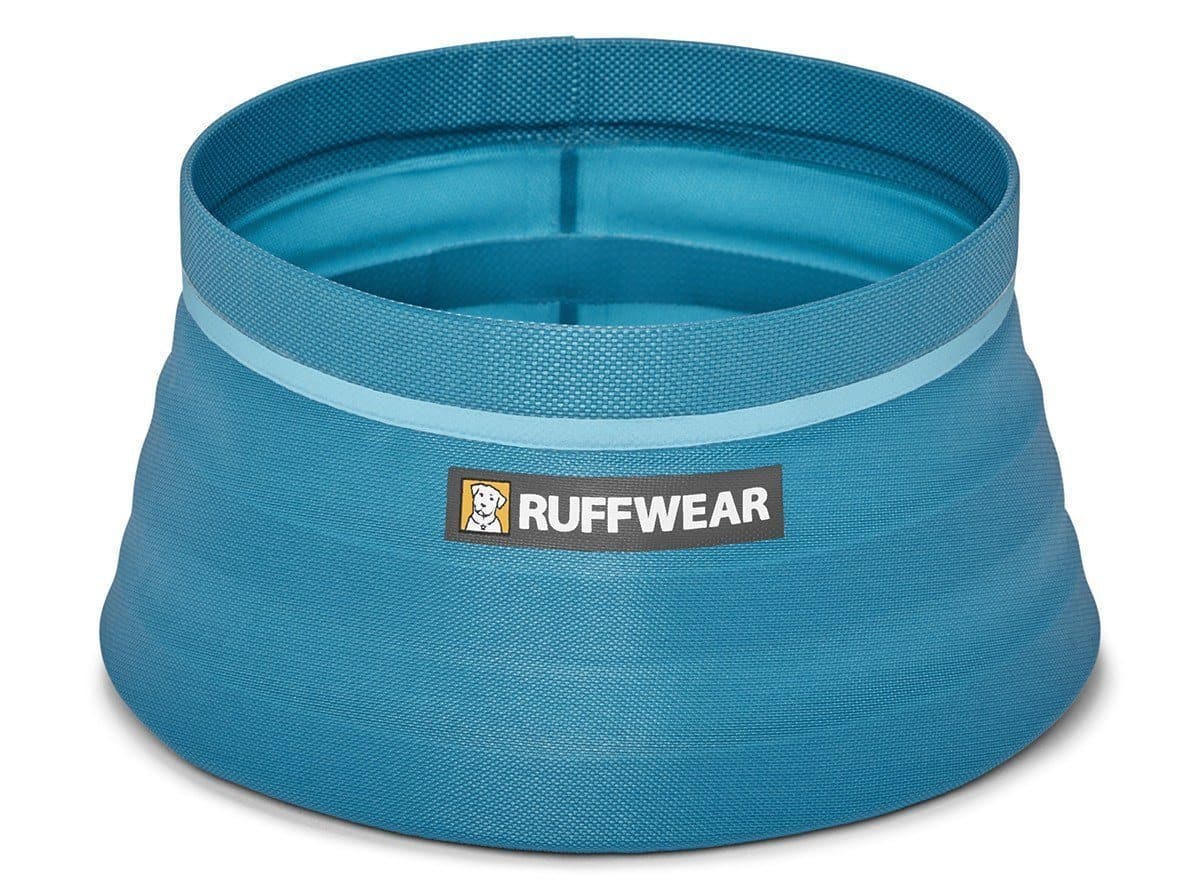 Bivy Bowl Plato Portatil y Colapsable para Alimentos y Agua Azul Vivo - Ruffwear