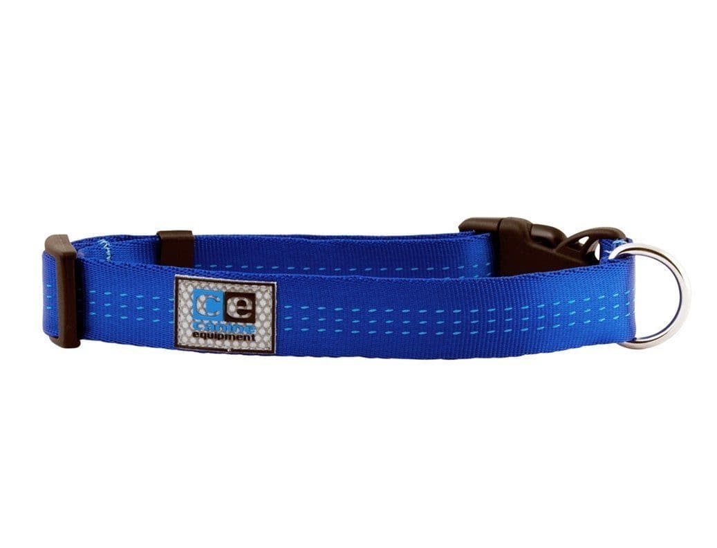Collar para Perro Clip Collar Azul - Technika Quick Release de Tejido Tubular