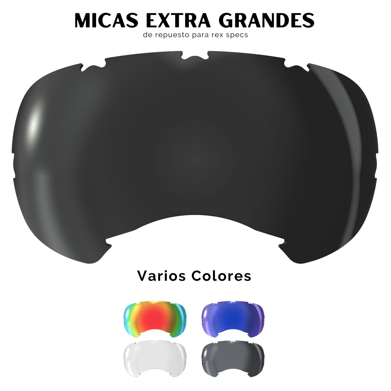V2 Micas de Repuesto para Goggles V2 Extra Grandes / Lentes de Protección Para Perros Rex Specs®