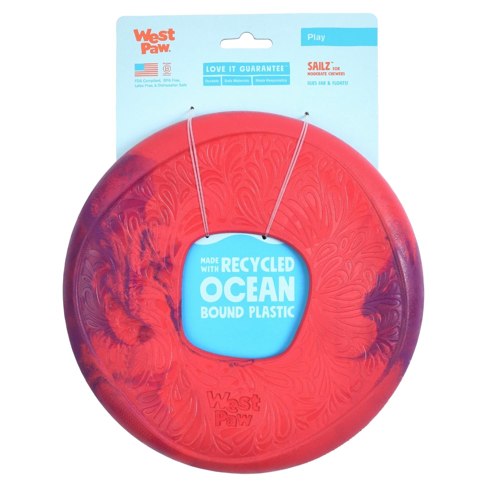 SAILZ de West Paw® color Magenta - Frisbee para Perros