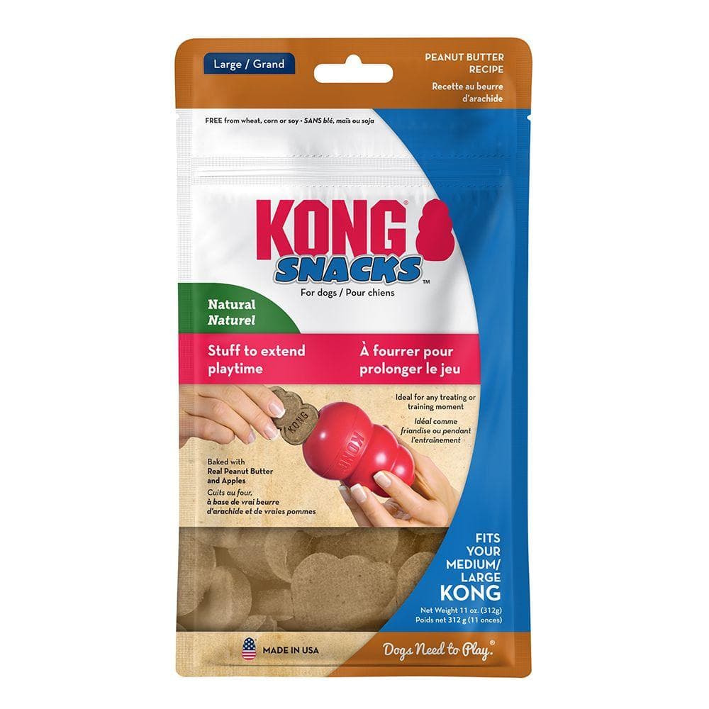 Kong Snacks GRANDES de Mantequilla de Maní - Galletas Premios para Perros Kong