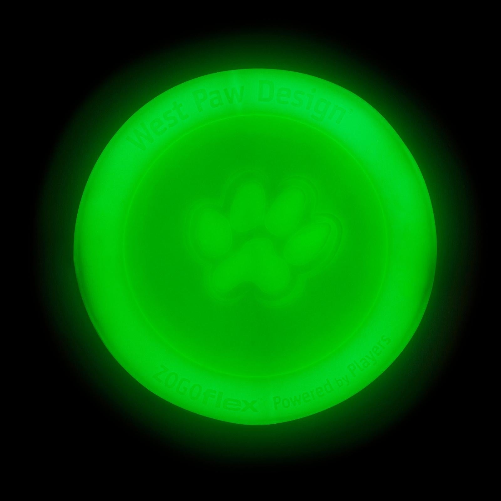 ZISC Disco con Brillo en Obscuridad de West Paw® - Glow Frisbee para Perros