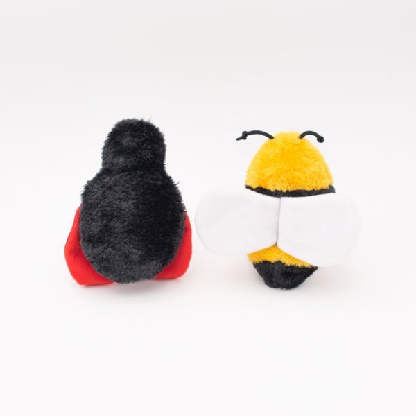 2 pack de Abeja y Catarina Chirriantes - Squeakie Pads Zippy Paws