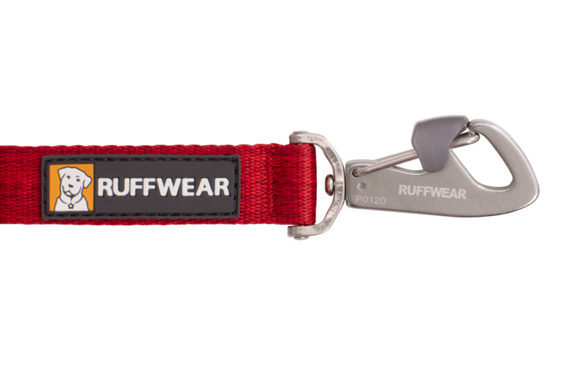 Correa Switchbak Roja (Red Sumac) multiusos, doble y manos libres de Ruffwear