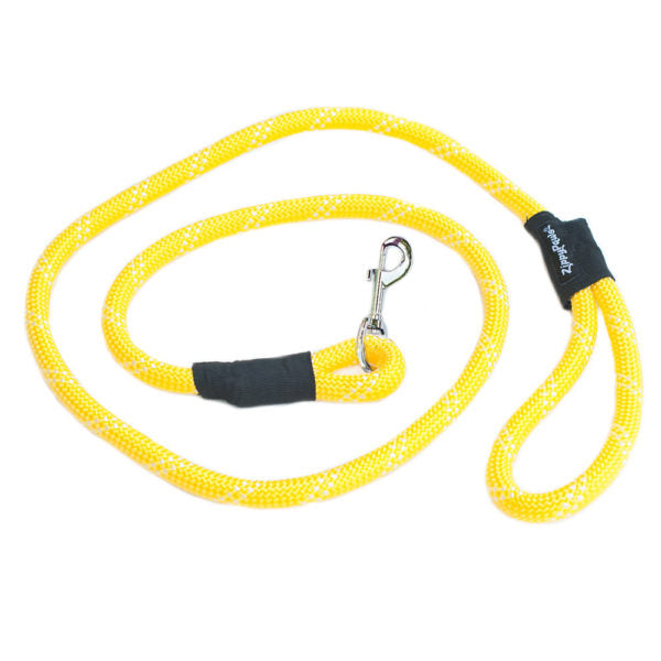 Correa Amarilla de Cuerda de Escalar para Perros de ZippyPaws (2 Medidas)