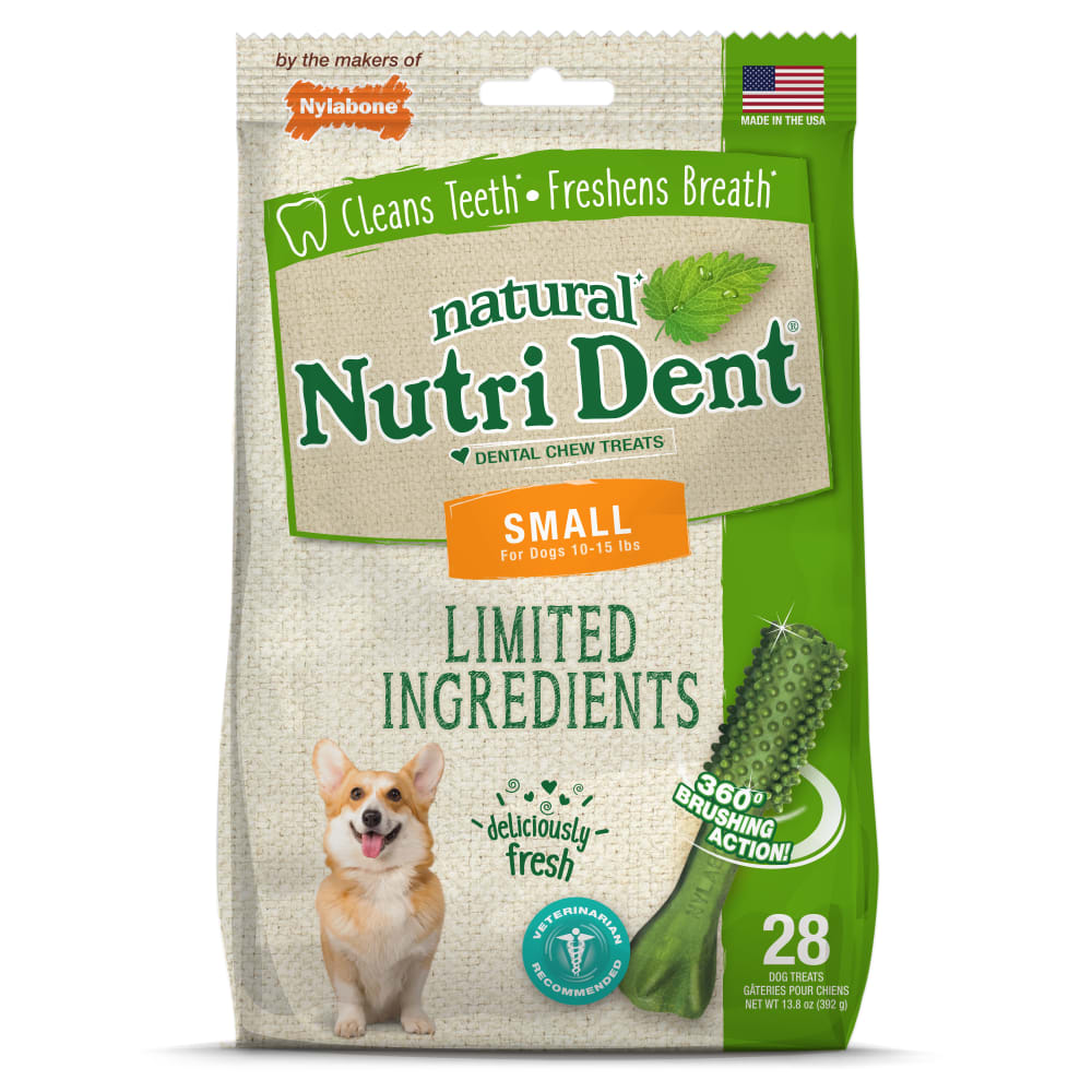 Premios Dentales Nutri Dent Naturales Sabor Aliento Fresco para Perros | Nylabone