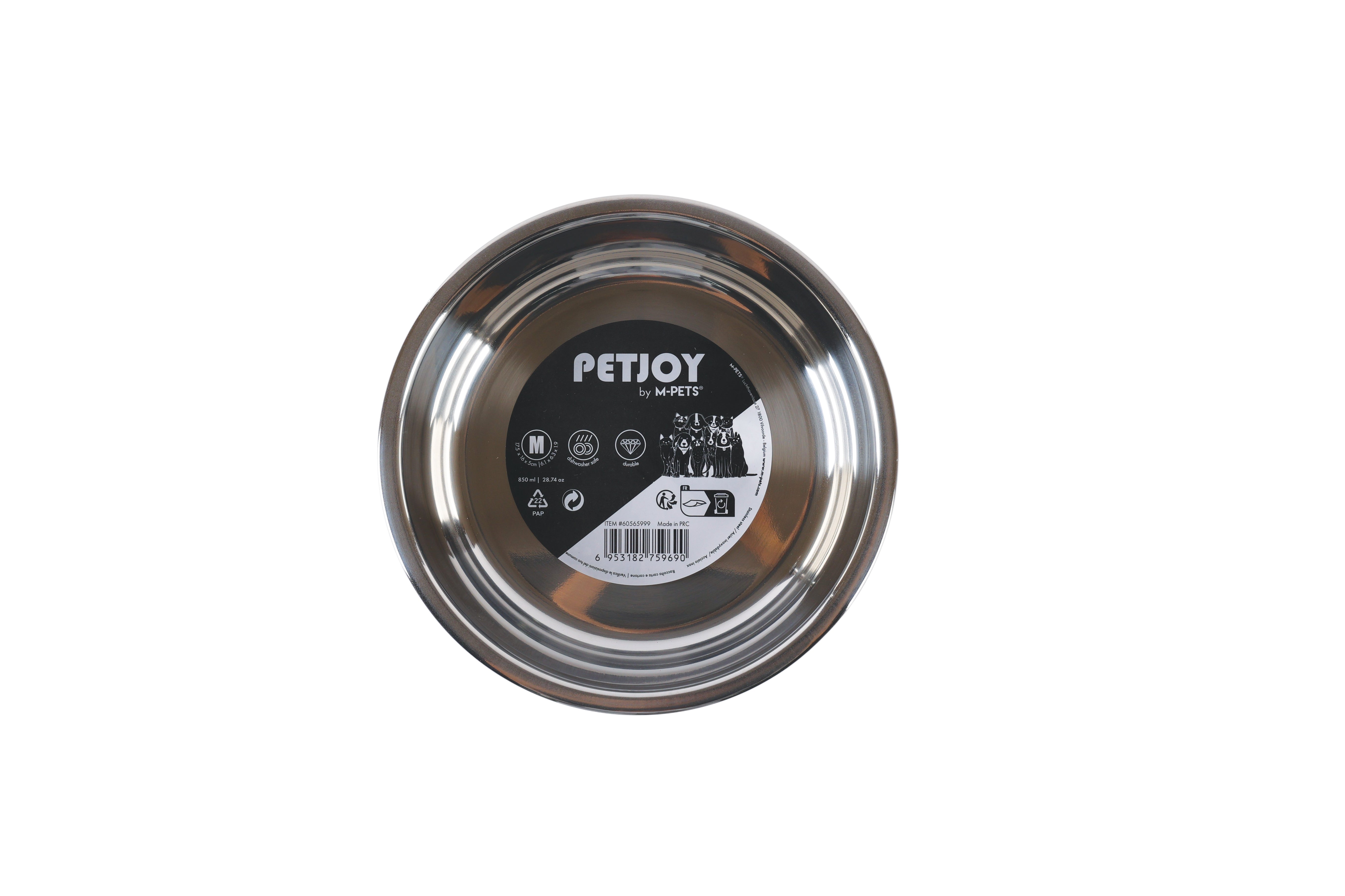 Bowl de Acero Inoxidable PETJOY CatFamily para Gatos | M‑PETS®