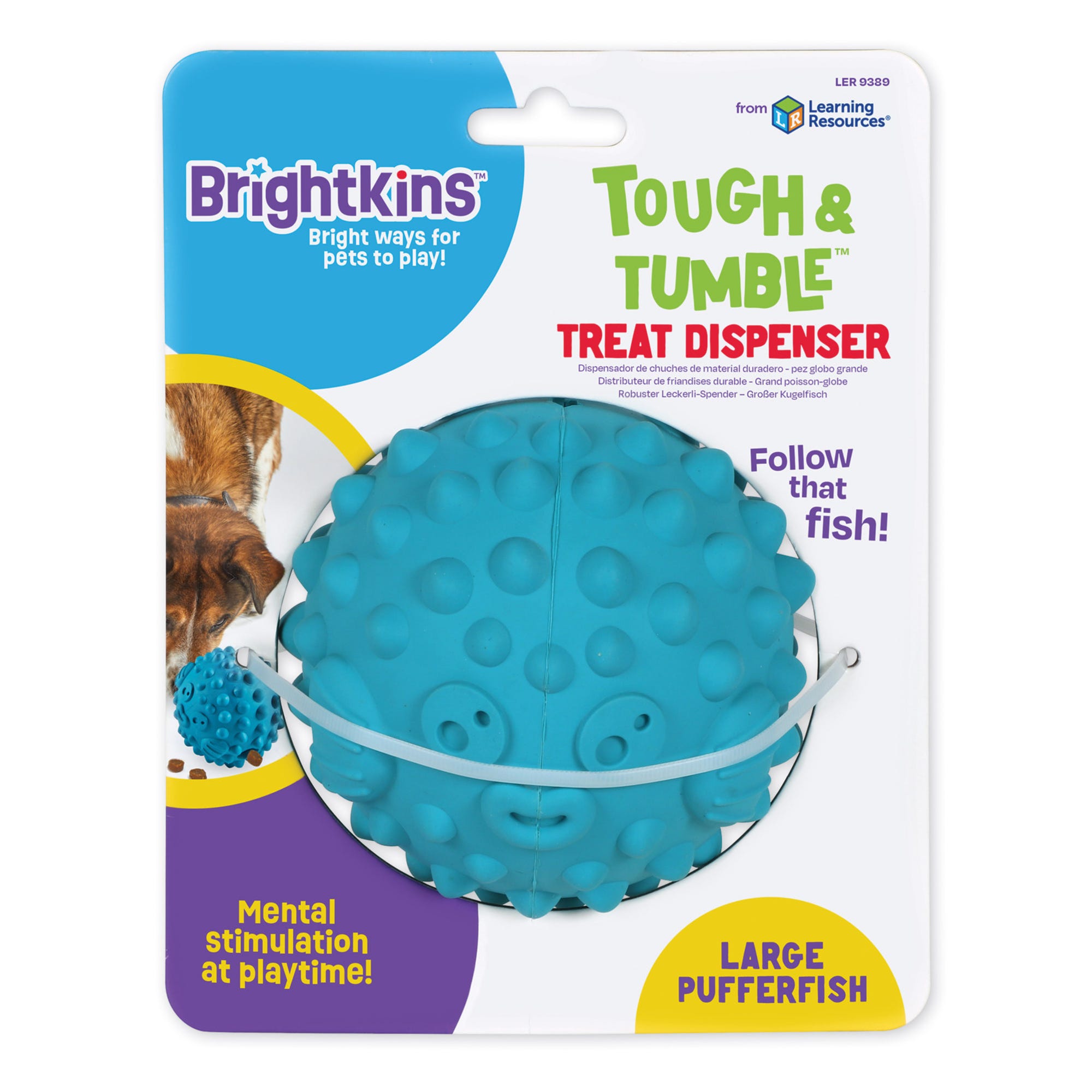 Dispensador de Premios para Perros Pez Globo Tough & Tumble | Brightkins
