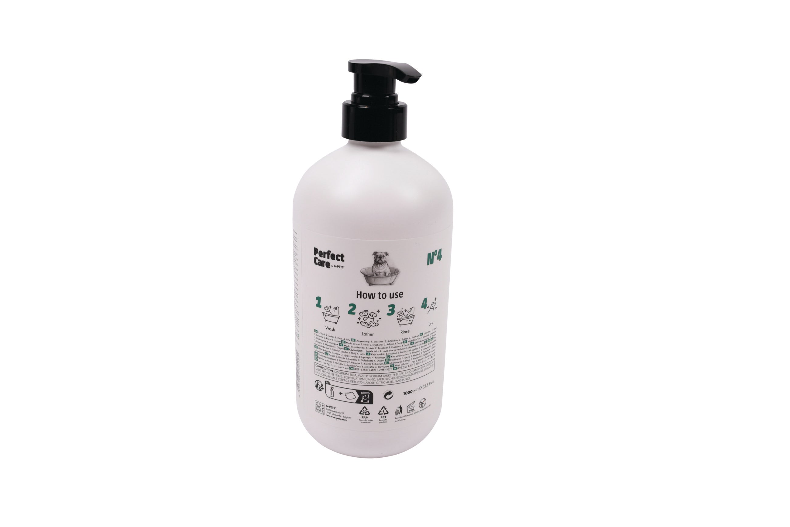 Shampoo Antiséptico y Antifúngico para Perro - 1L | M-PETS Perfect Care No.4
