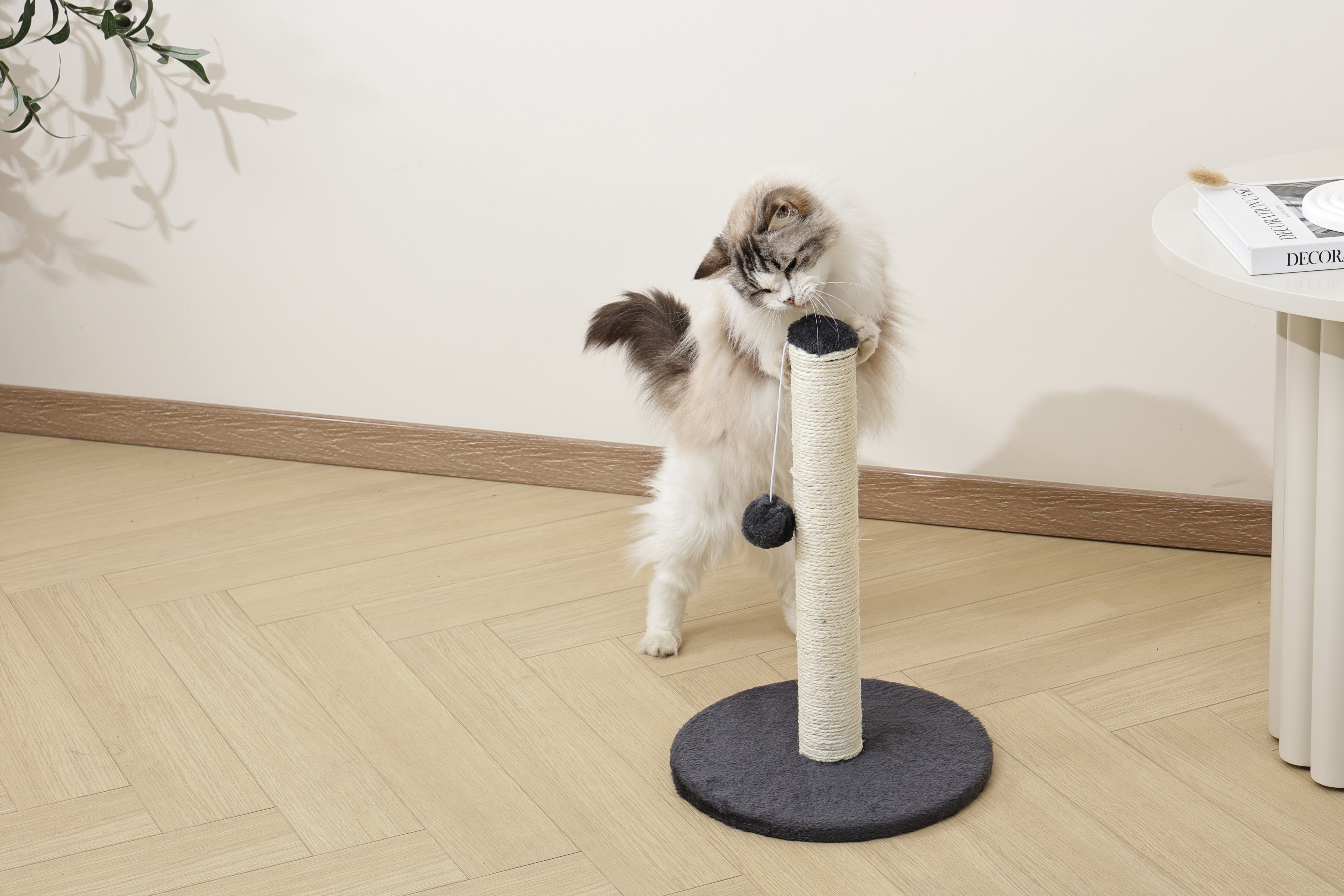 MY SECOND CAT TREE Pompom Dark Grey