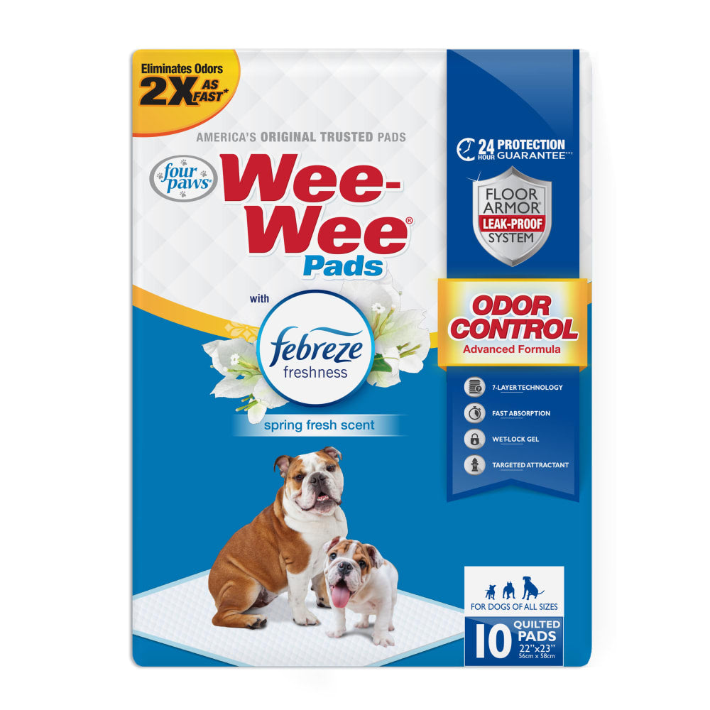 Tapete Entrenador para Perros Wee‑Wee® Pads con Febreze Freshness – 7 Capas – 55.9 × 58.4 cm