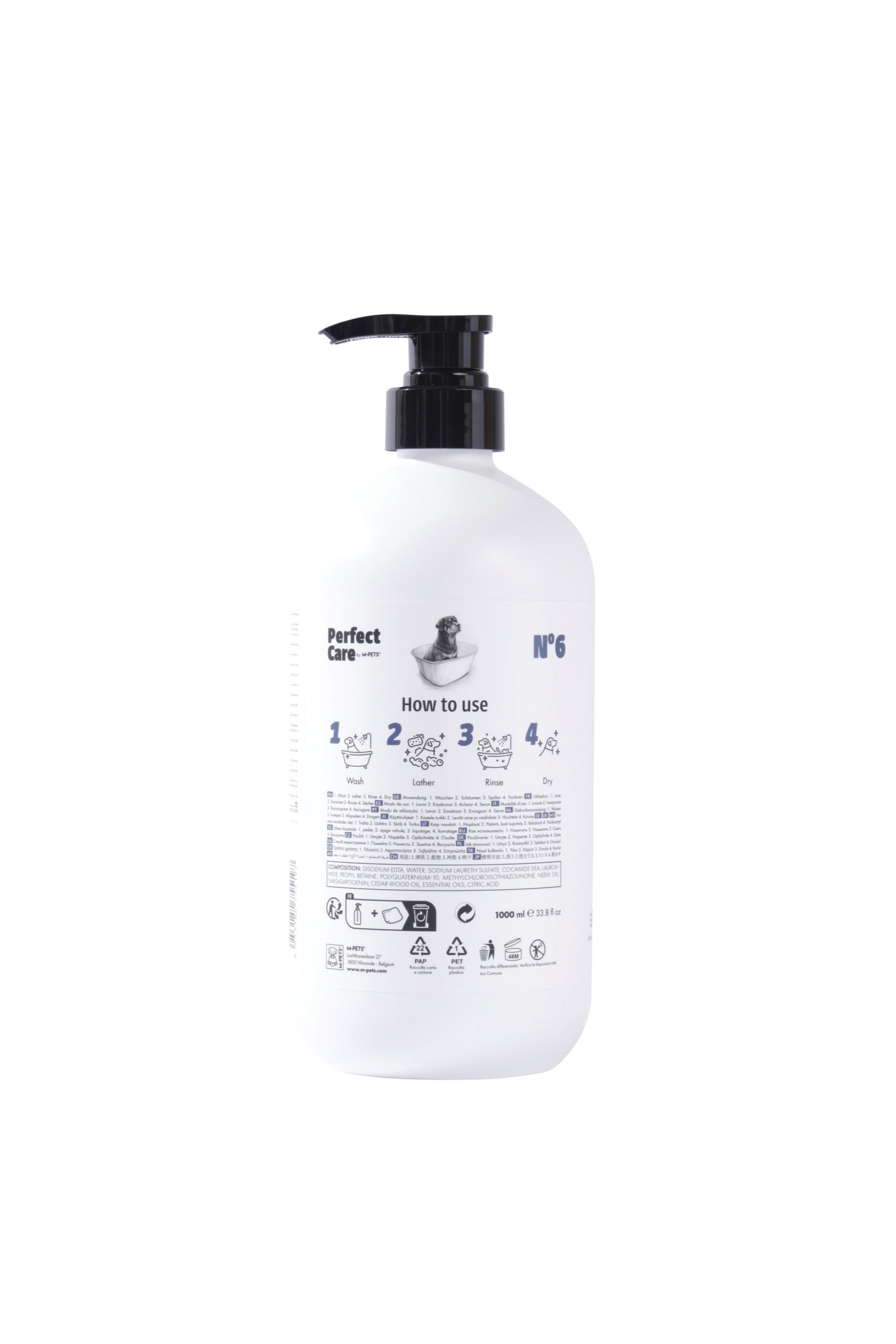 Shampoo Desodorizante para Perro - 1L | M-PETS Perfect Care No.6