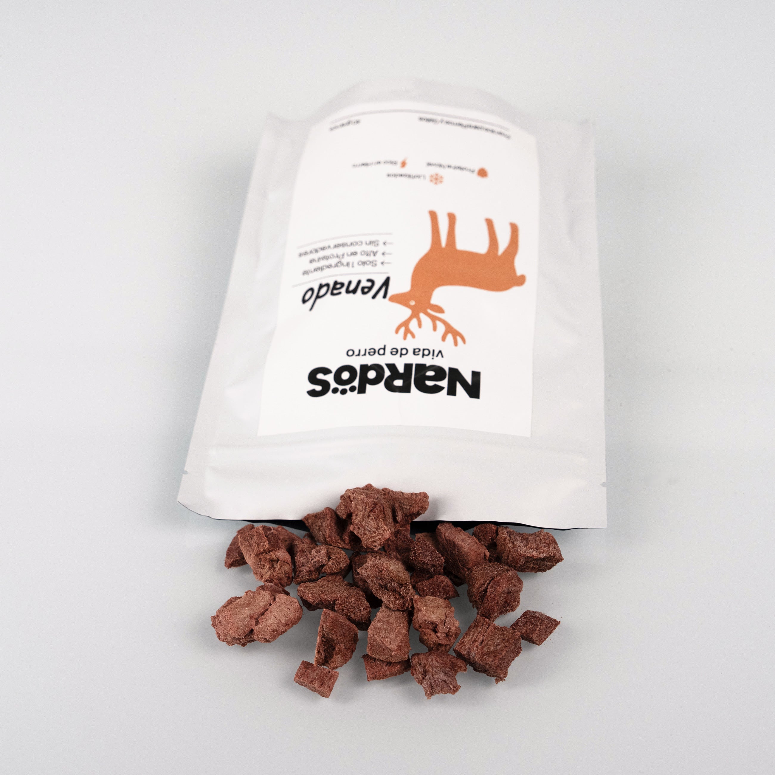 Cubos de Venado Liofilizado — Proteína Novel y Rico en Hierro | Método Nardos™