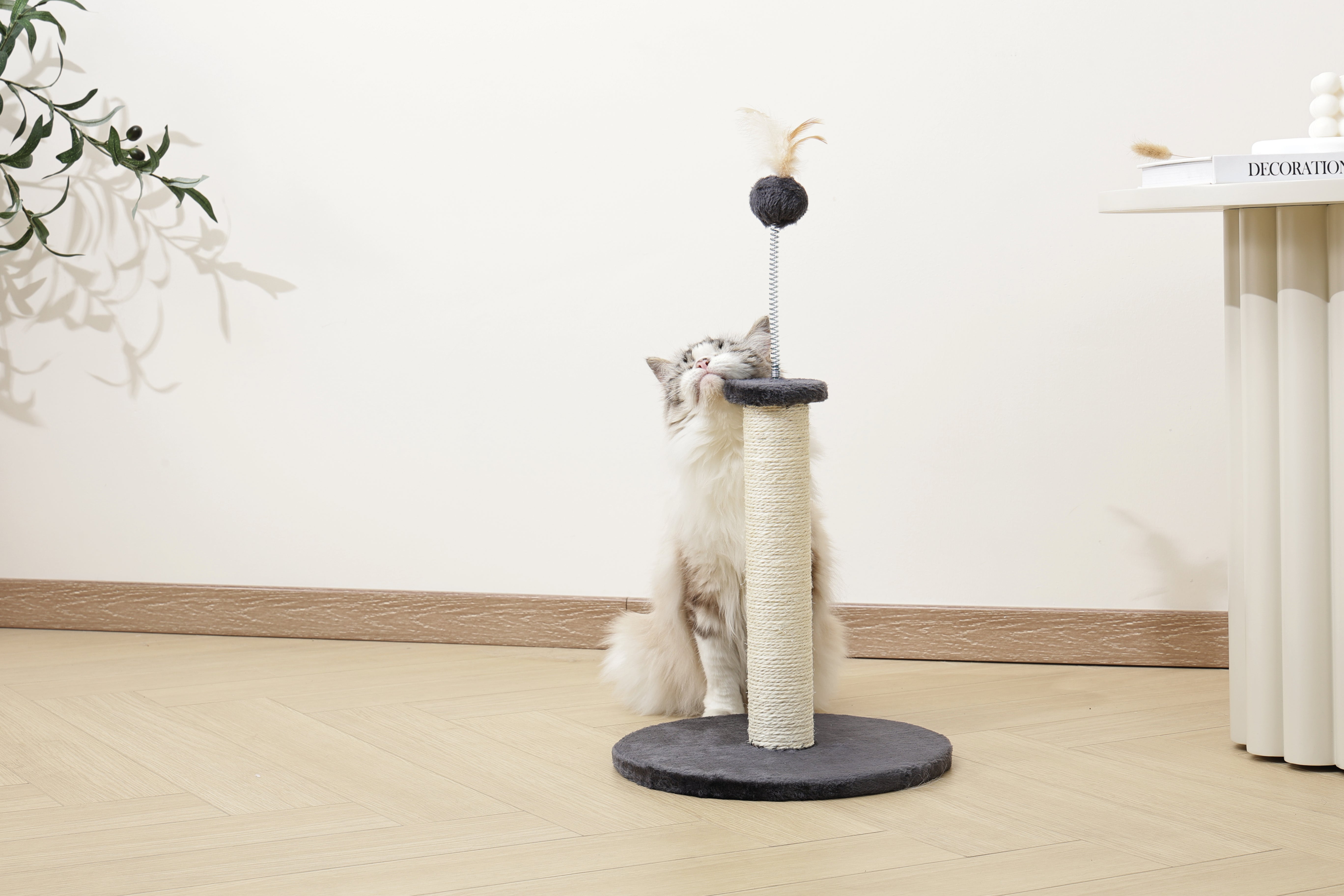 MY SECOND CAT TREE Feather Dark Grey