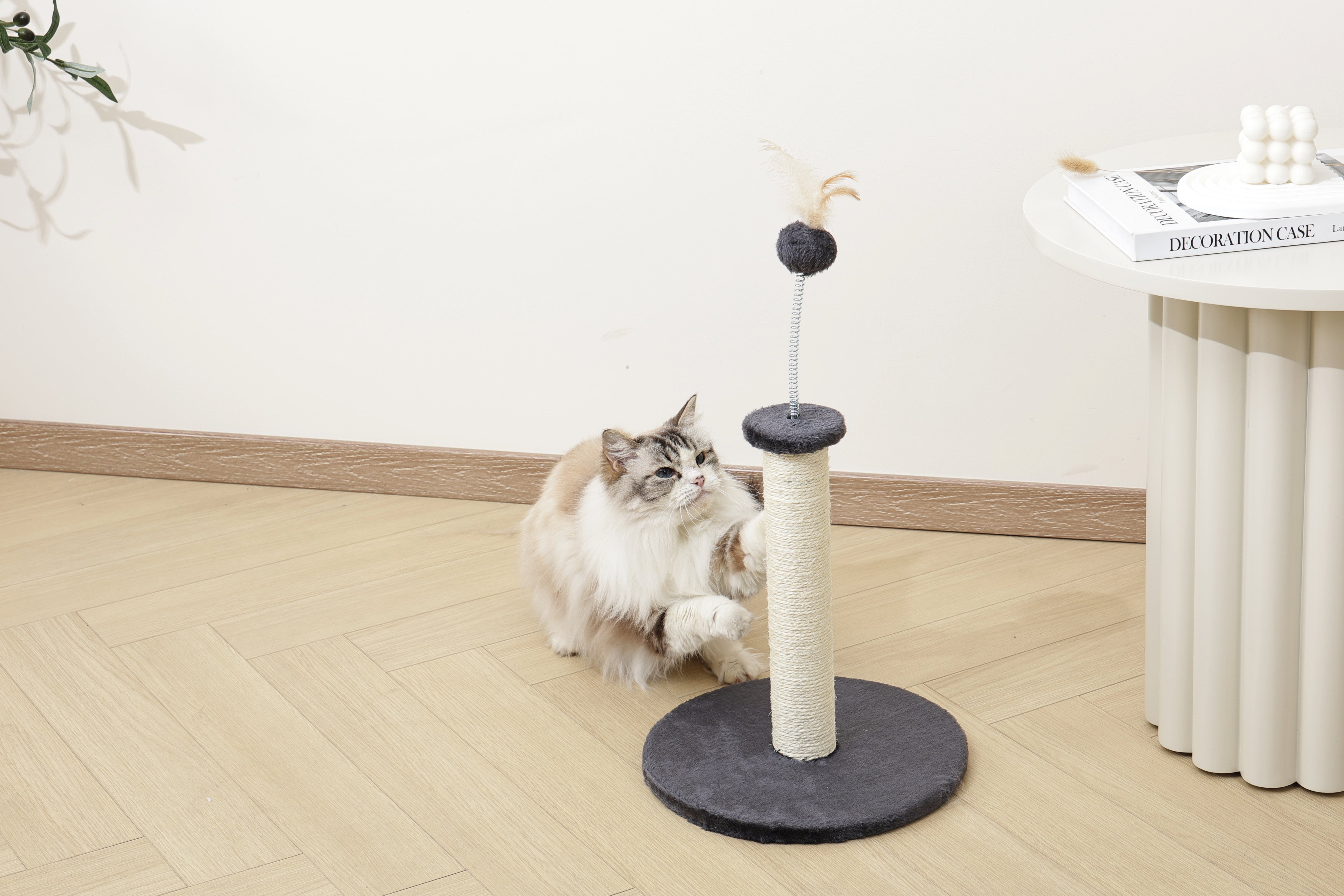 MY SECOND CAT TREE Feather Dark Grey