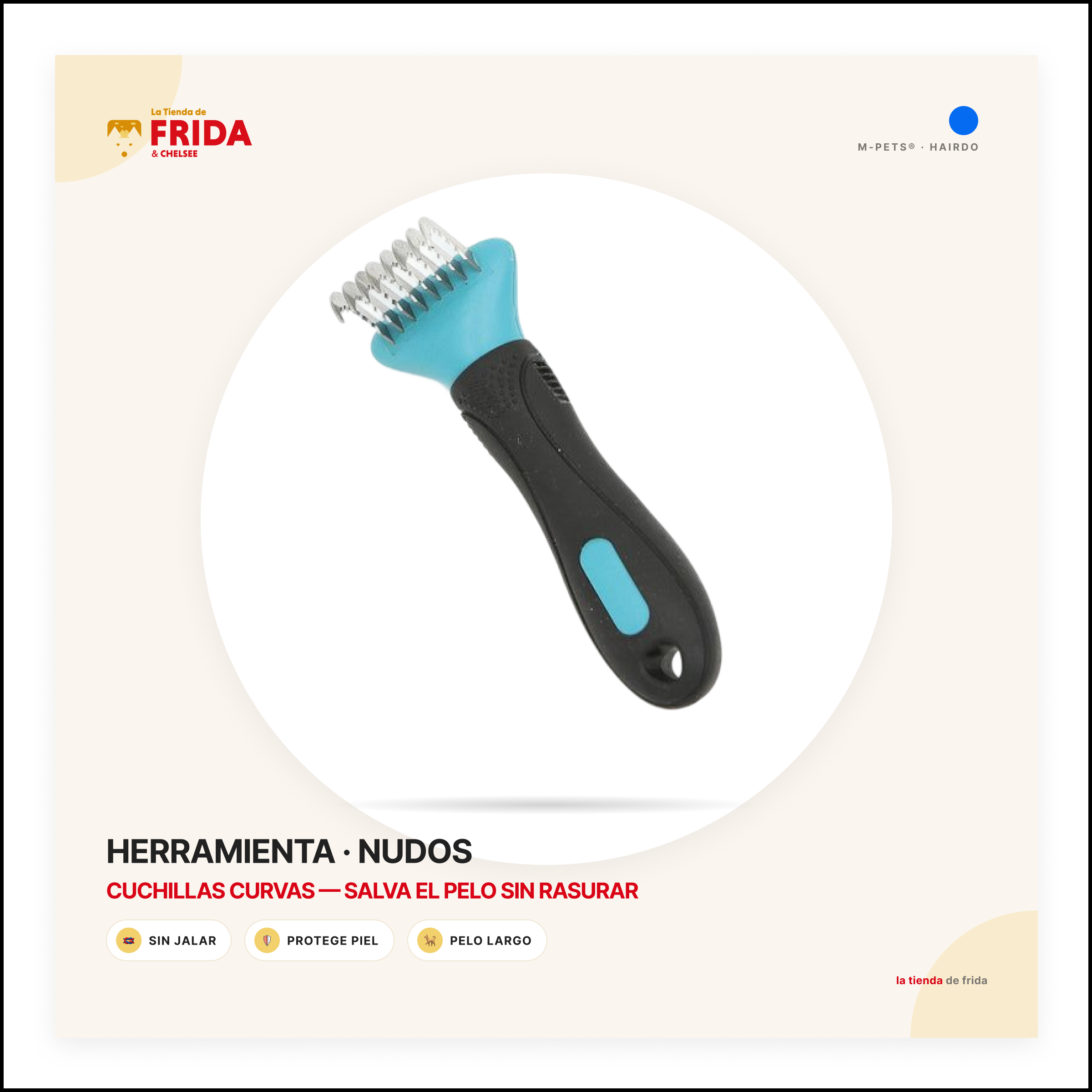 Herramienta Desanudadora Dematting Tool HAIRDO