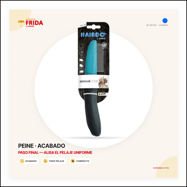 Peine Regular de Acero Inoxidable HAIRDO