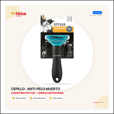 Cepillo Deslanador STYLUS Talla M para razas medianas