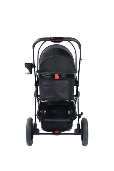 CONQUEST Detachable Pet Stroller Black