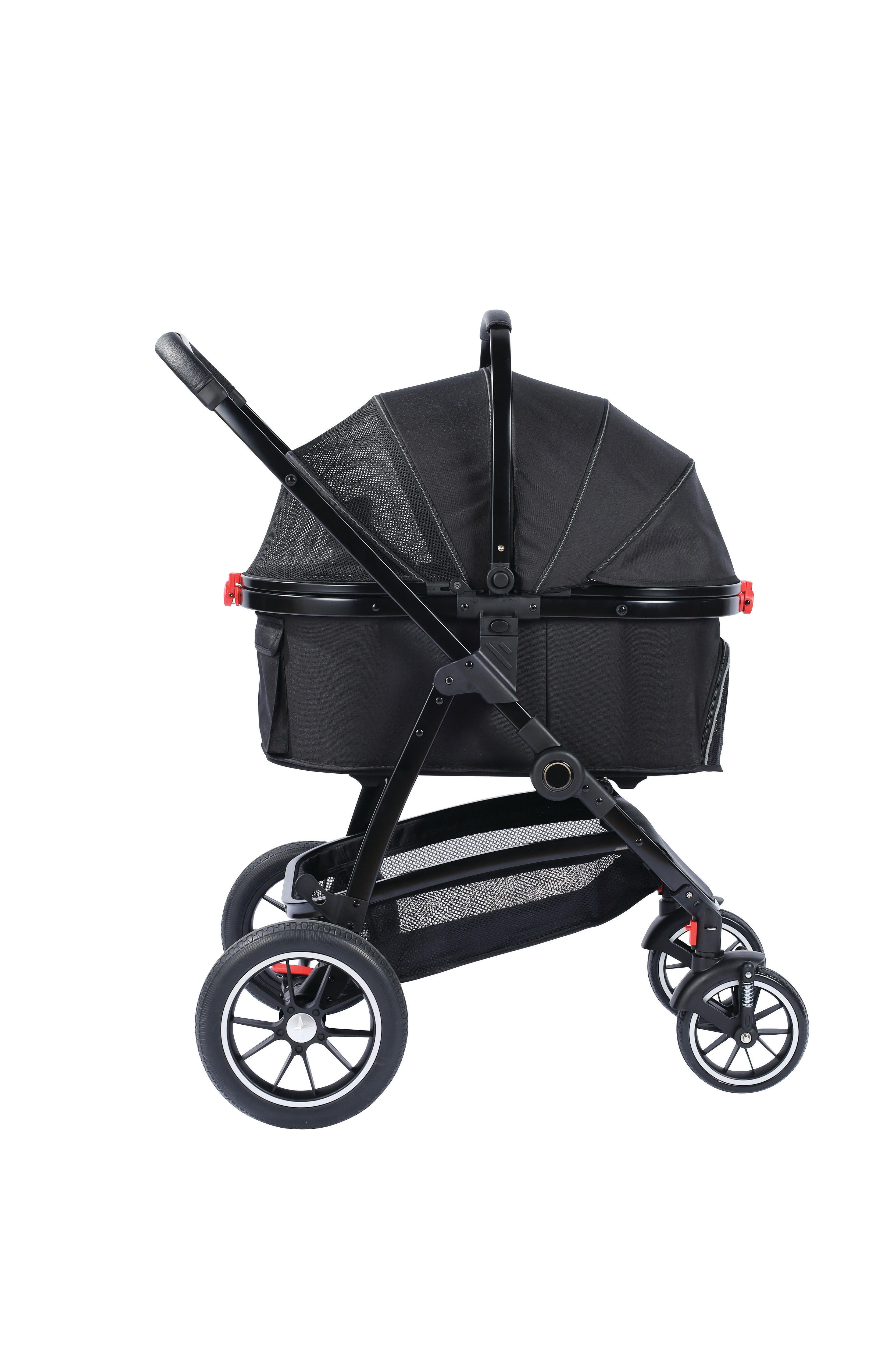 CONQUEST Detachable Pet Stroller Black