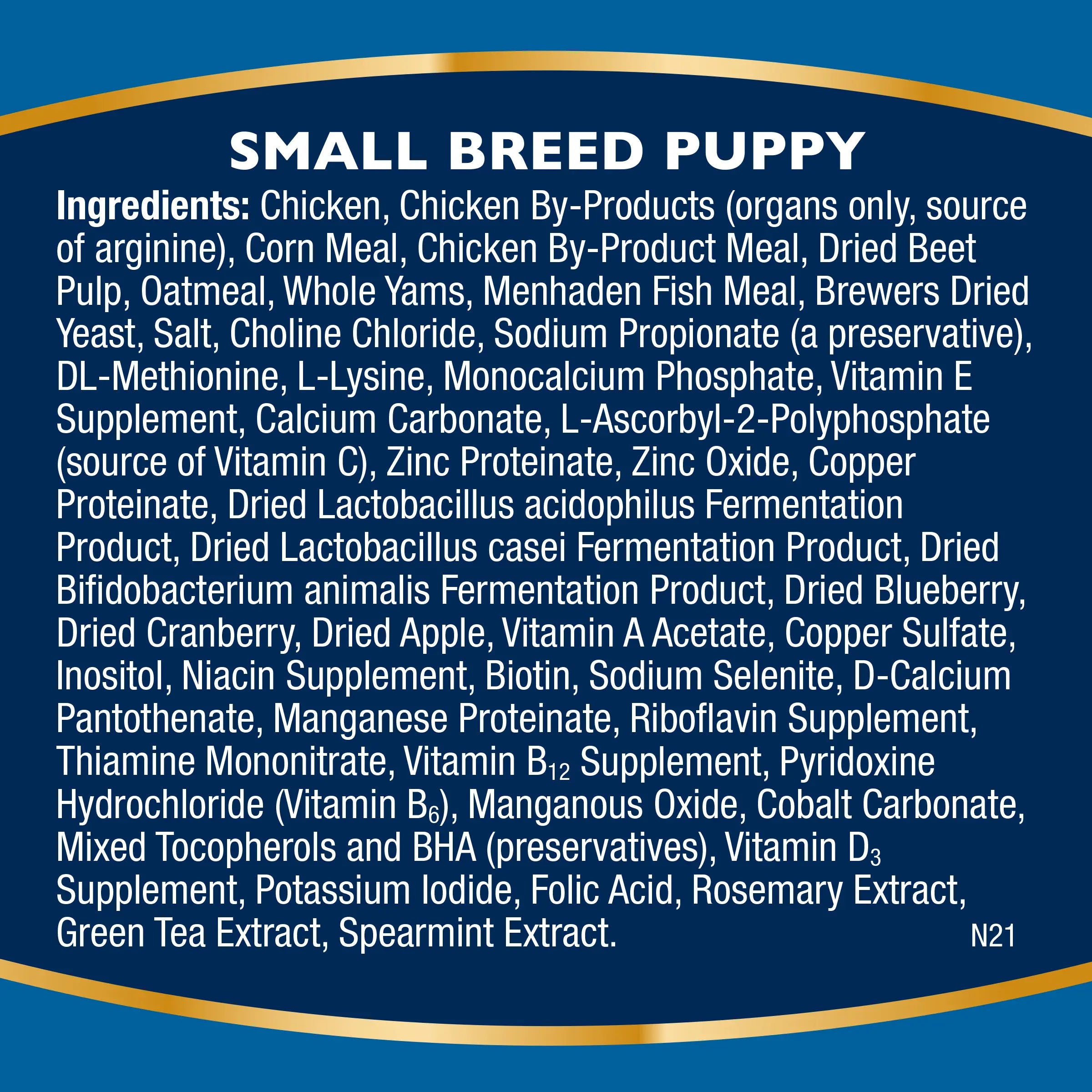 Alimento para Cachorros de Raza Pequeña - Pollo, Avena y Camote | Bil-Jac