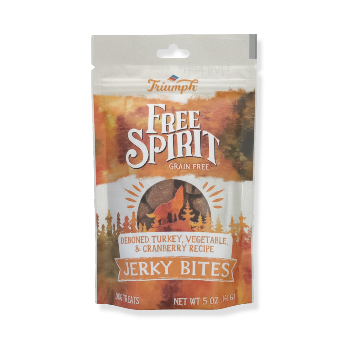 Premio tipo Jerky sin grano “Free Spirit” – Pavo, Vegetales & Arándano | Triumph