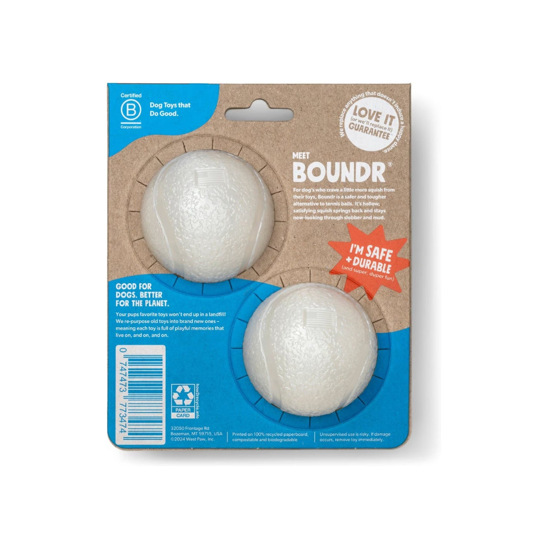 Boundr Glow de West Paw® Tamaño Grande – Pelota Squishy que Brilla en la Oscuridad para Perros