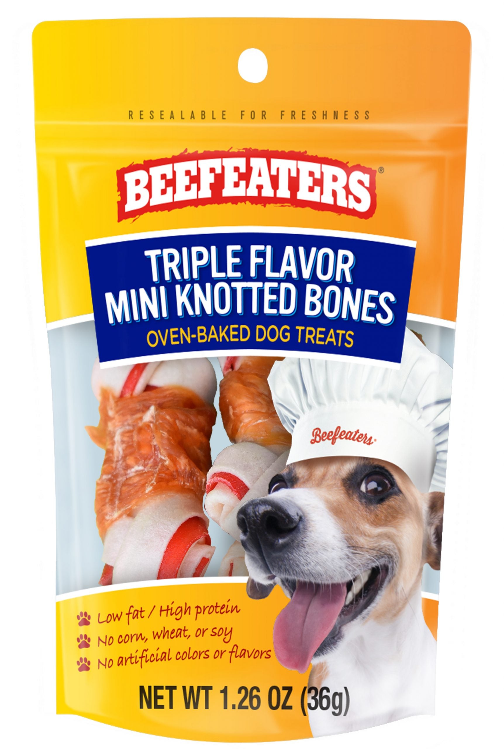 Mini Huesos Triple Sabor - Triple Flavor Mini Knotted Bones Beefeaters
