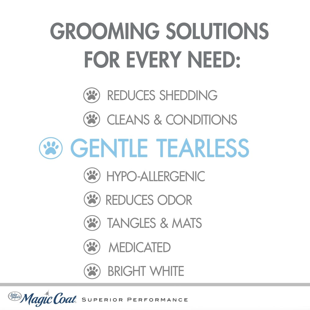 Shampoo Suave Sin Lágrimas para Cachorros con Aloe Vera y Aroma a Talco de Bebé 16 oz (473 ml) | Magic Coat®