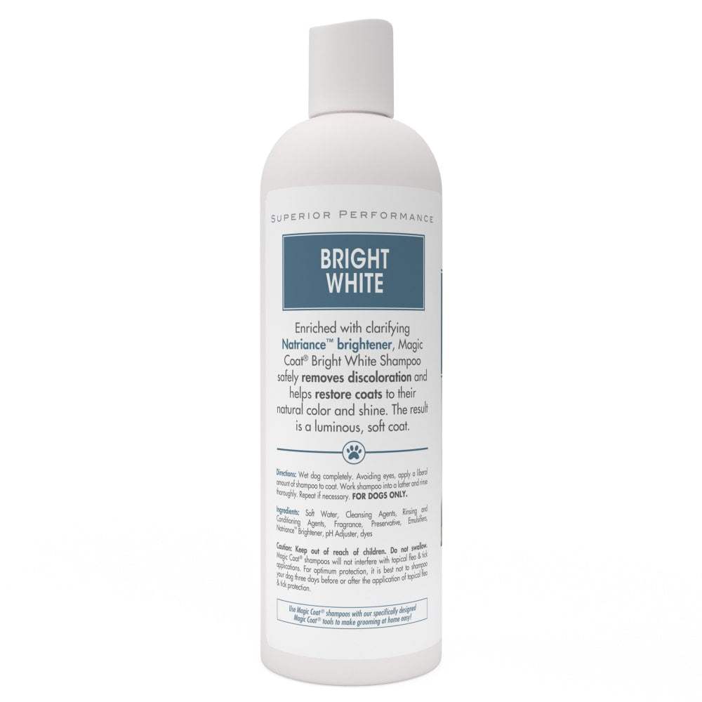 Shampoo Aclarante Bright White con Aroma de Almendra y Karité 16 oz (473 ml) | Magic Coat®