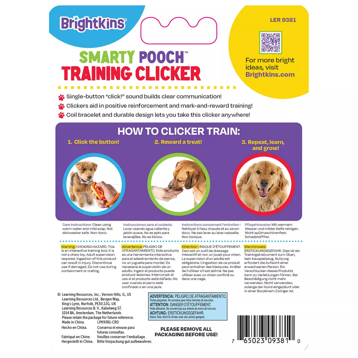 Clicker de Entrenamiento para Perros Smarty Pooch: Football | Brightkins