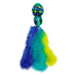 KONG Cat Wubba Fish azul, pez con plumas y catnip para gatos