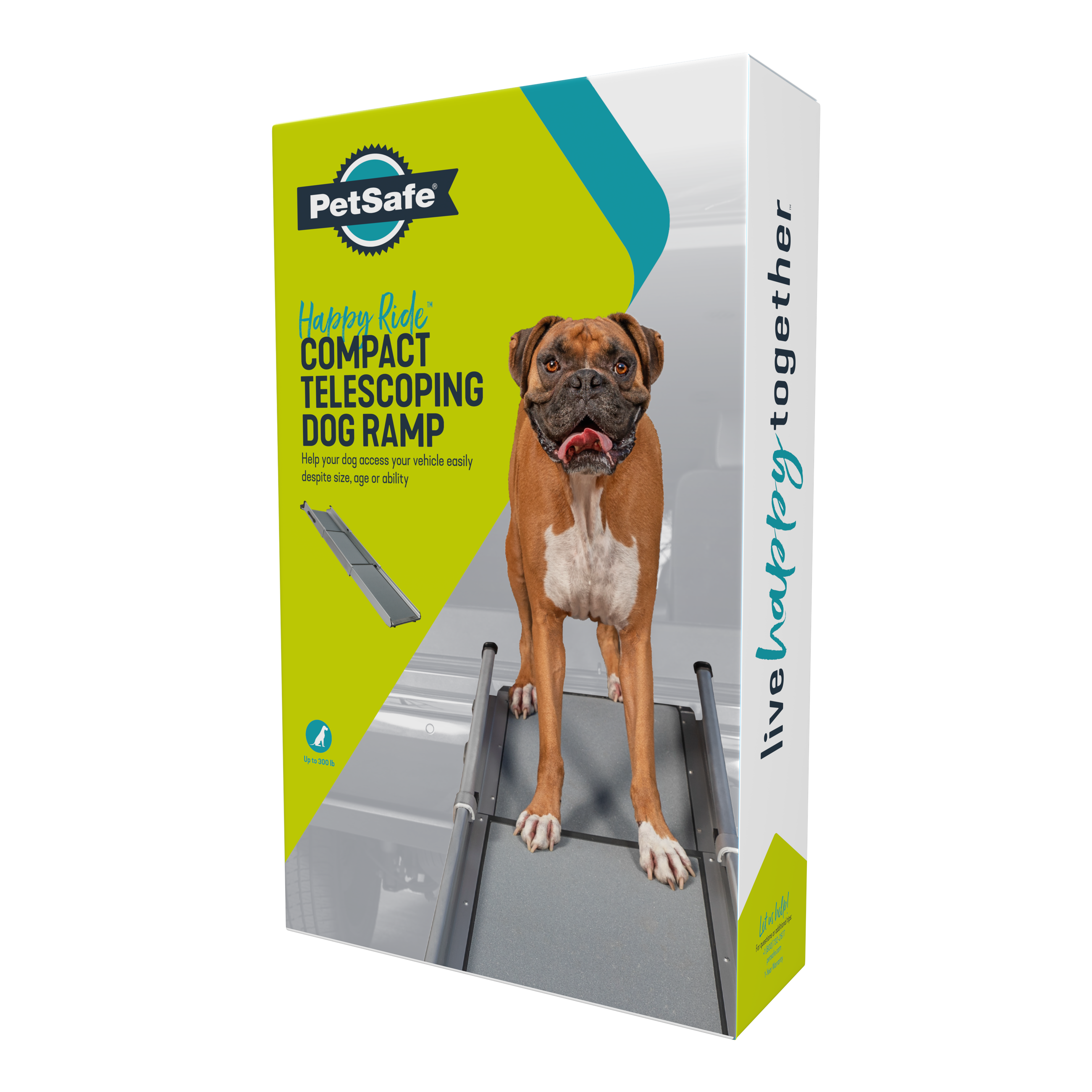 Happy Ride® Compact Telescoping Dog Ramp | Rampa Telescópica Compacta para Perros - PetSafe®
