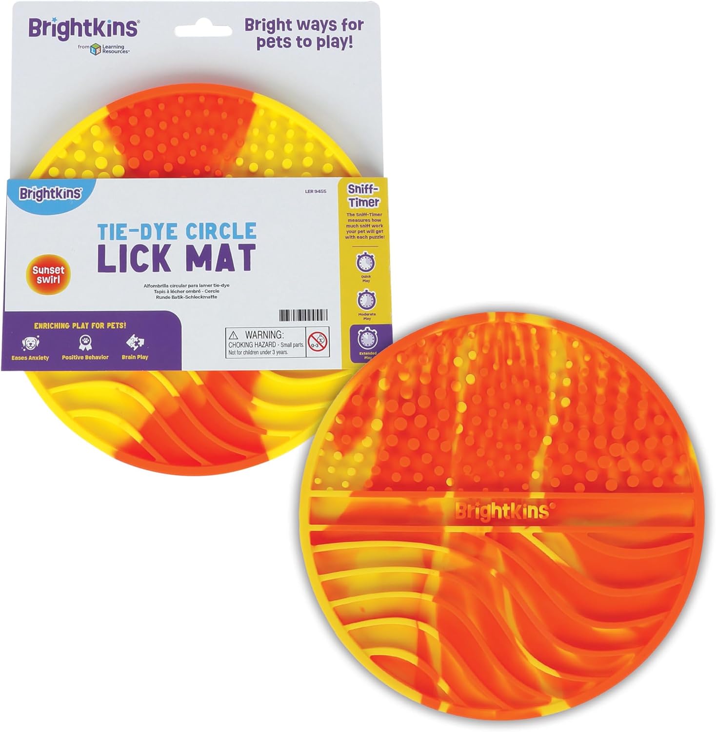 Tapete Lamedor para Perros y Gatos Tie Dye Circulo | Brightkins