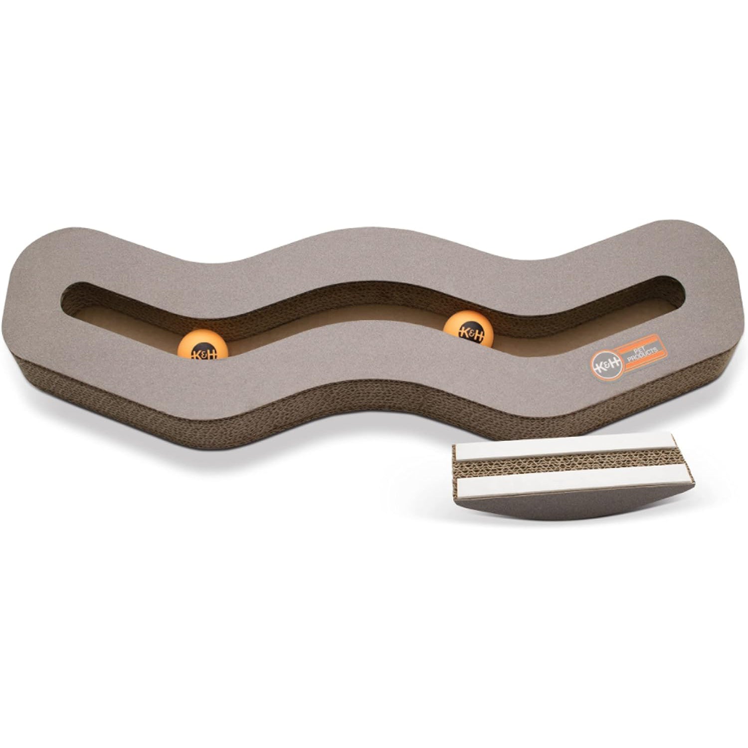 Rascador Interactivo para Gato Kitty Tippy Track n’ Roll - Con Bolas y Catnip | K&H