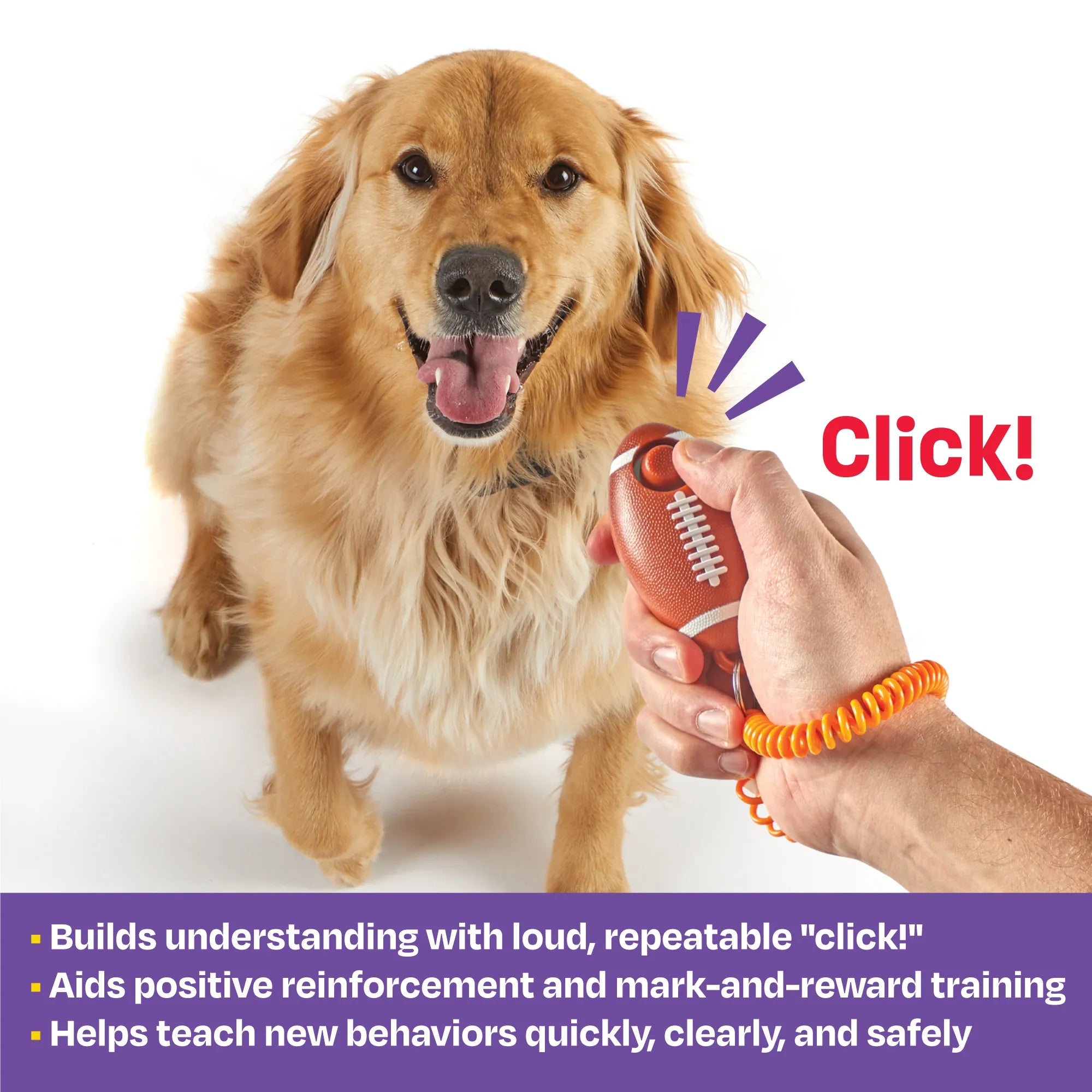 Clicker de Entrenamiento para Perros Smarty Pooch: Football | Brightkins