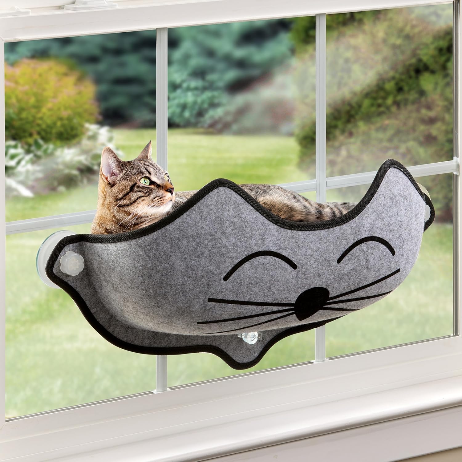 Cama Ventana para Gato con Diseño Kittyface EZ Mount - Gris (Gray) | K&H