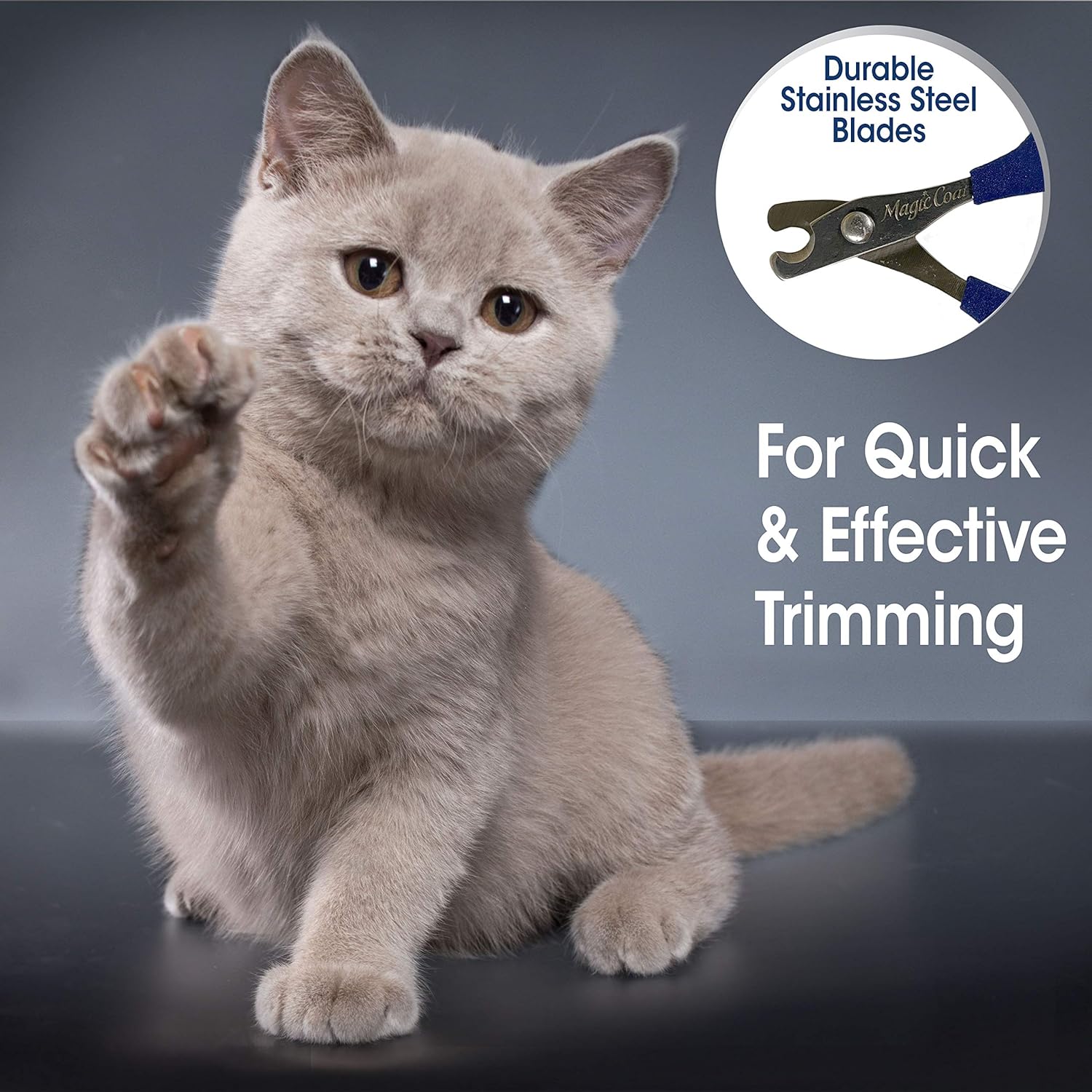 Cortauñas Profesional para Gatos y Gatitos Magic Coat® Cat Nail Clipper | Corte Rápido, Seguro y Preciso