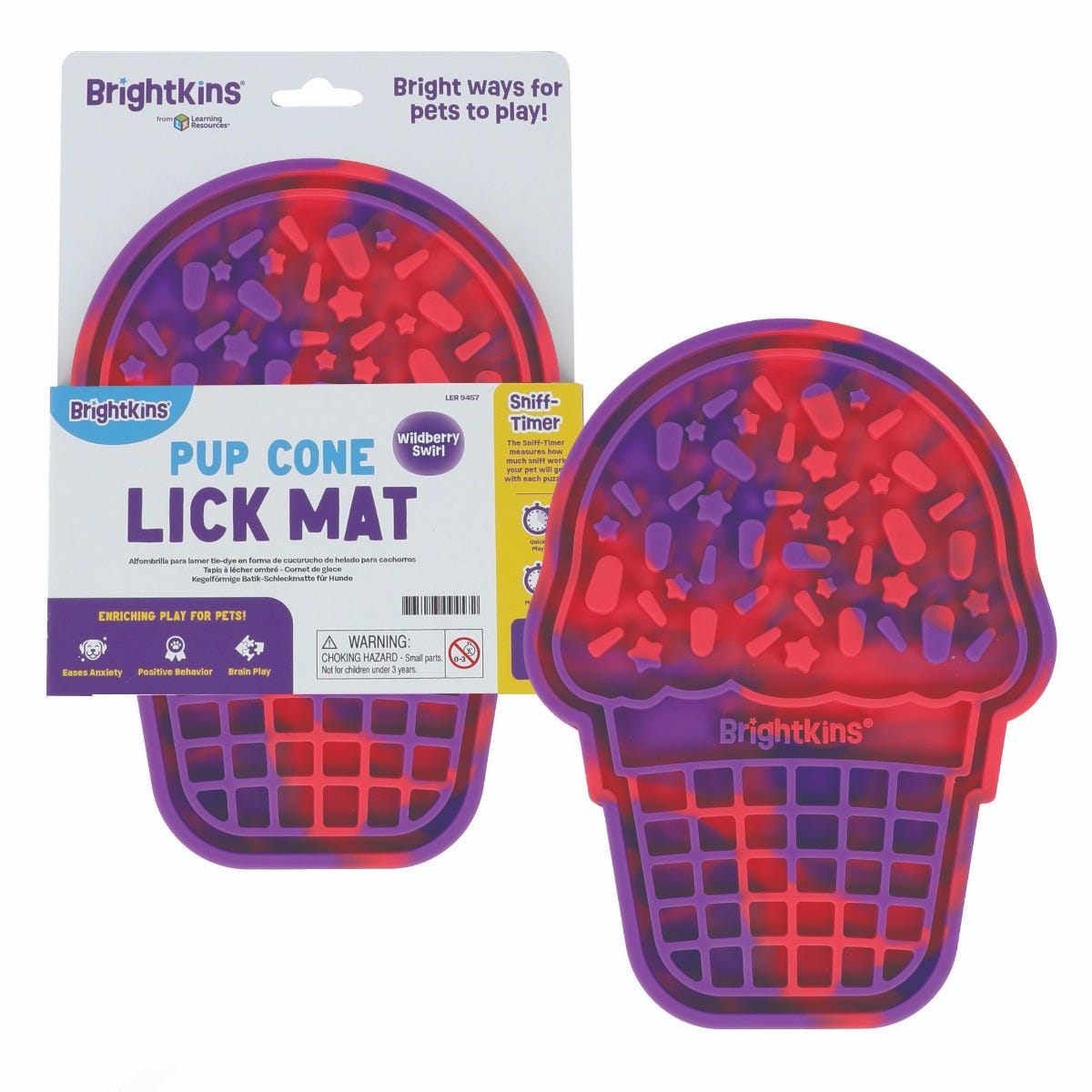 Tapete Lamedor para Perros y Gatos Cono de Helado | Brightkins