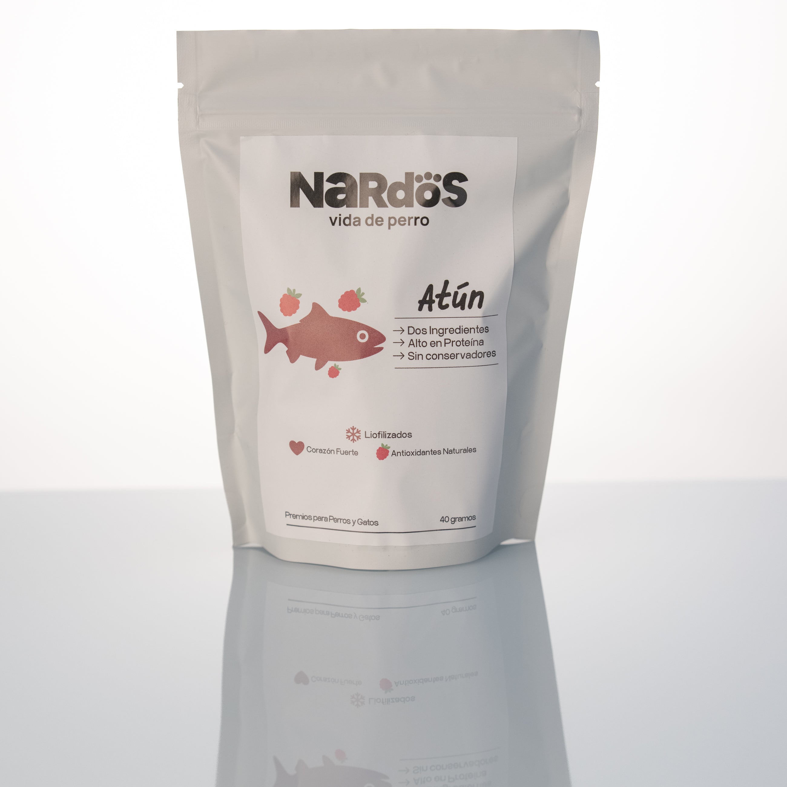 Atún + Frambuesas Liofilizados — Proteína Magra y Antioxidantes | Método Nardos™