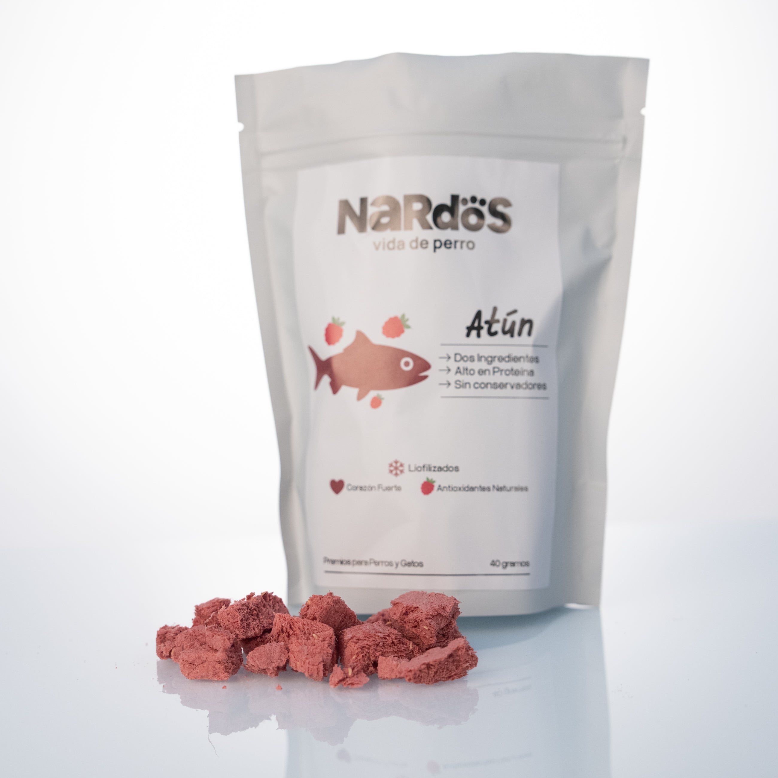 Atún + Frambuesas Liofilizados — Proteína Magra y Antioxidantes | Método Nardos™