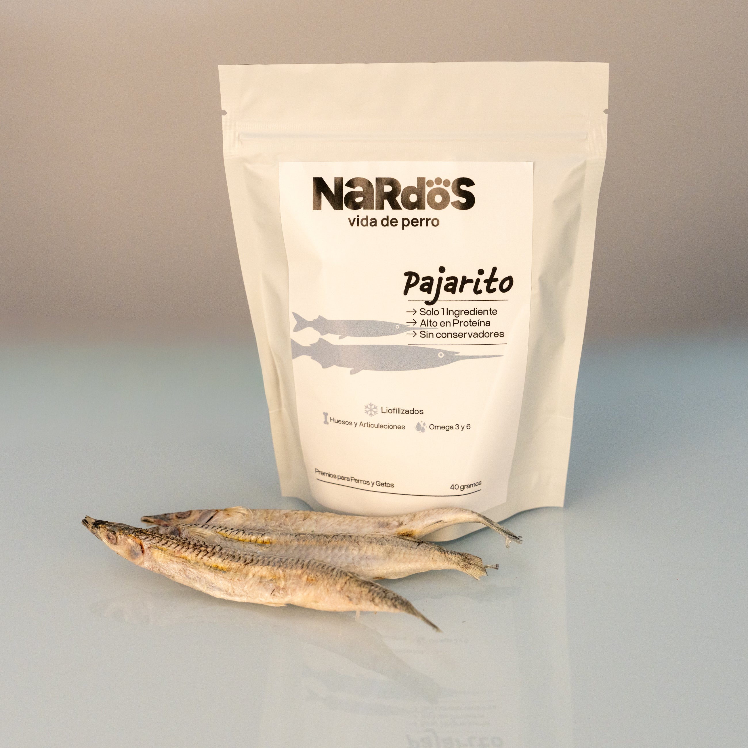 Pez-Pajarito Liofilizado — Calcio Biodisponible y Huesos Fuertes | Método Nardos™