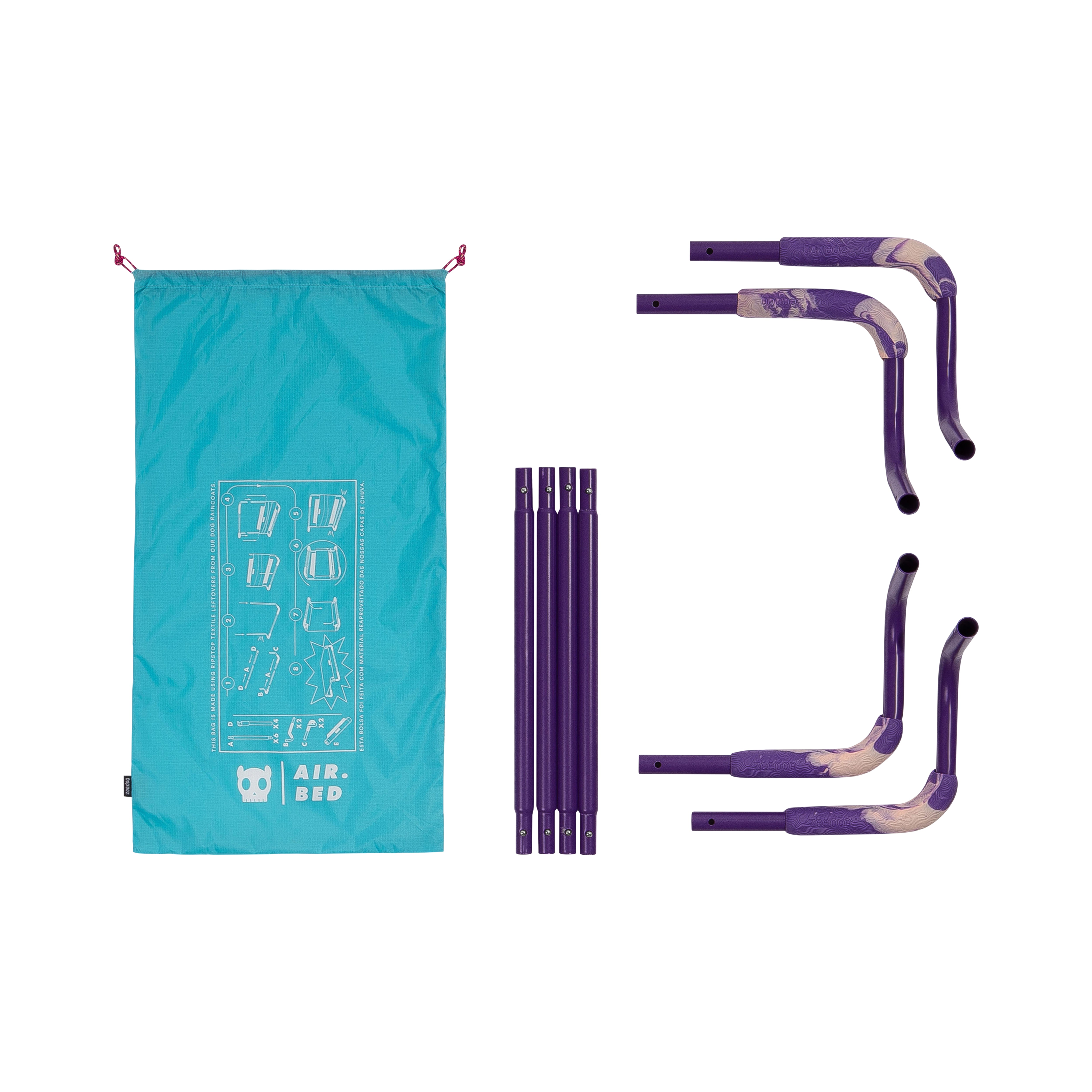 Cama Elevada Air.Bed para Perros – Verde (Green) | Zee.Dog