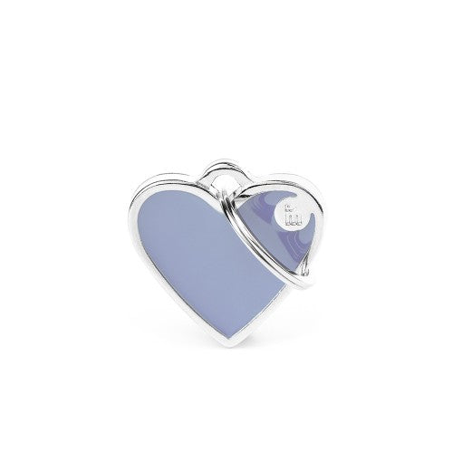 Placa ID Basic Handmade Chica en Forma de Corazón – Lila (Lilac) | MyFamily