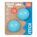 BOUNDR de West Paw® 2 Pack Tamaño Chico color Azul Aqua (Aqua) Línea Puppy – Pelotas Squishy Rebotadoras para Cachorros