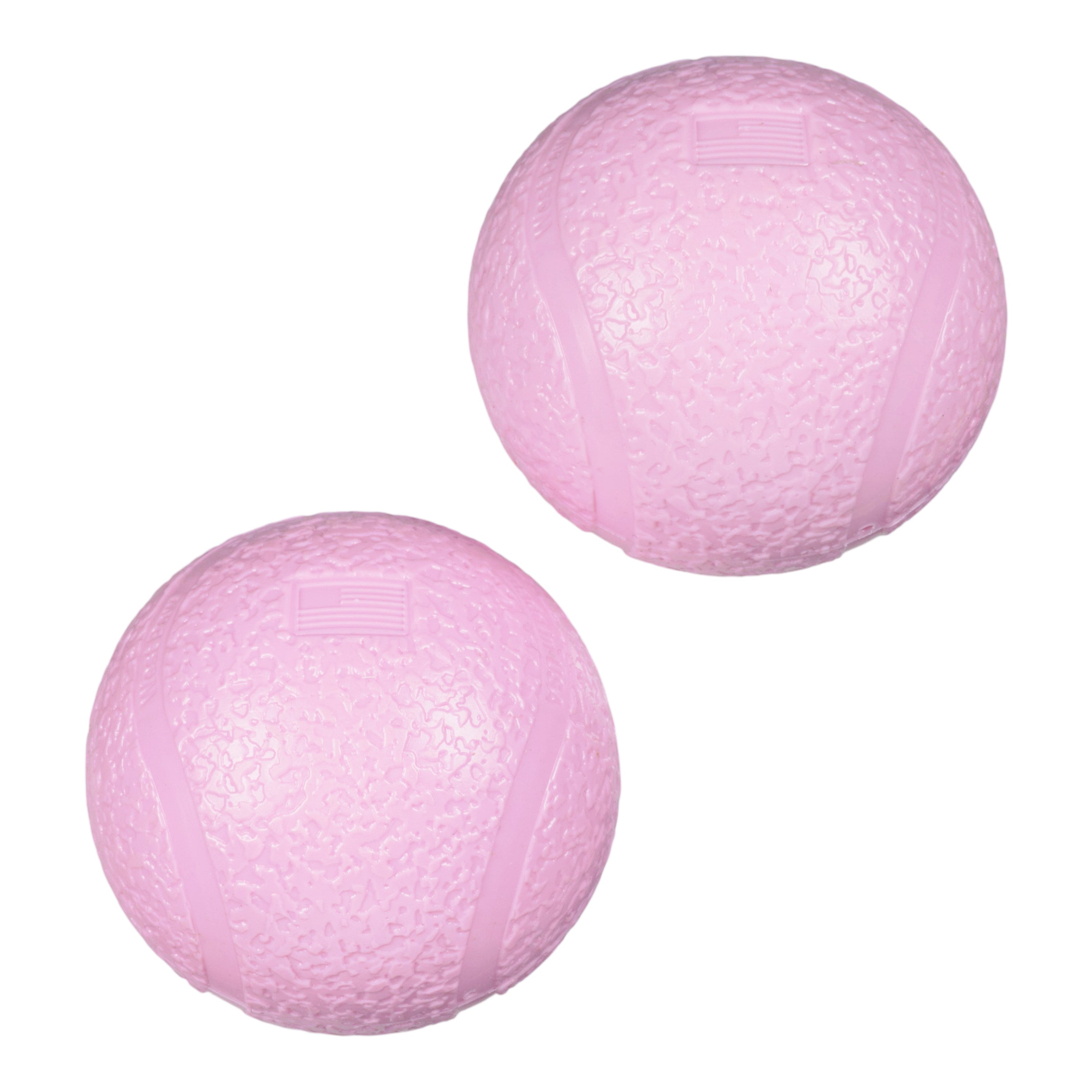 BOUNDR de West Paw® 2 Pack Tamaño Chico color Rosa Chicle (Bubblegum) Línea Puppy – Pelotas Squishy Rebotadoras para Cachorros