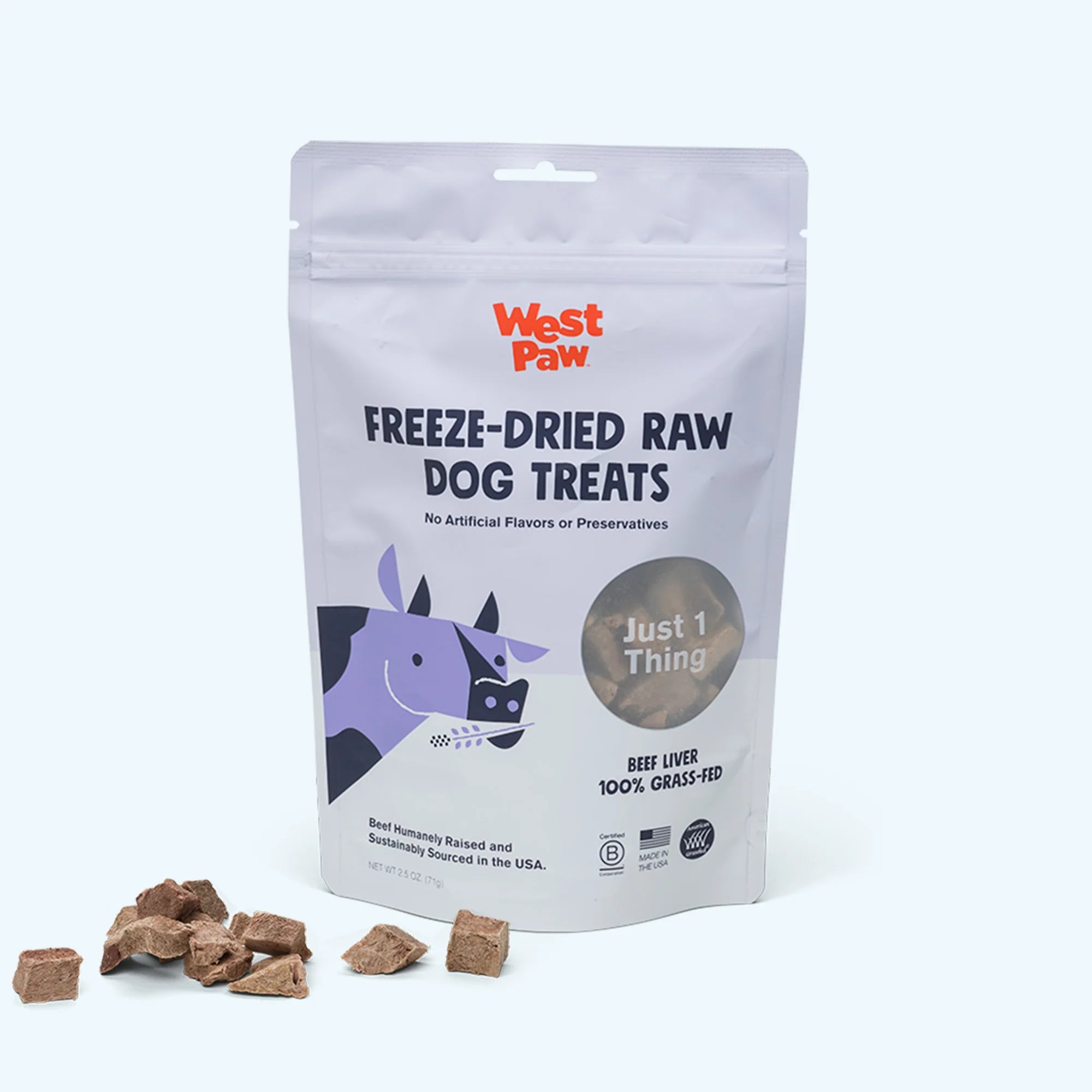 Premio Liofilizado de Hígado de Res para Perros - 100% Natural | West Paw