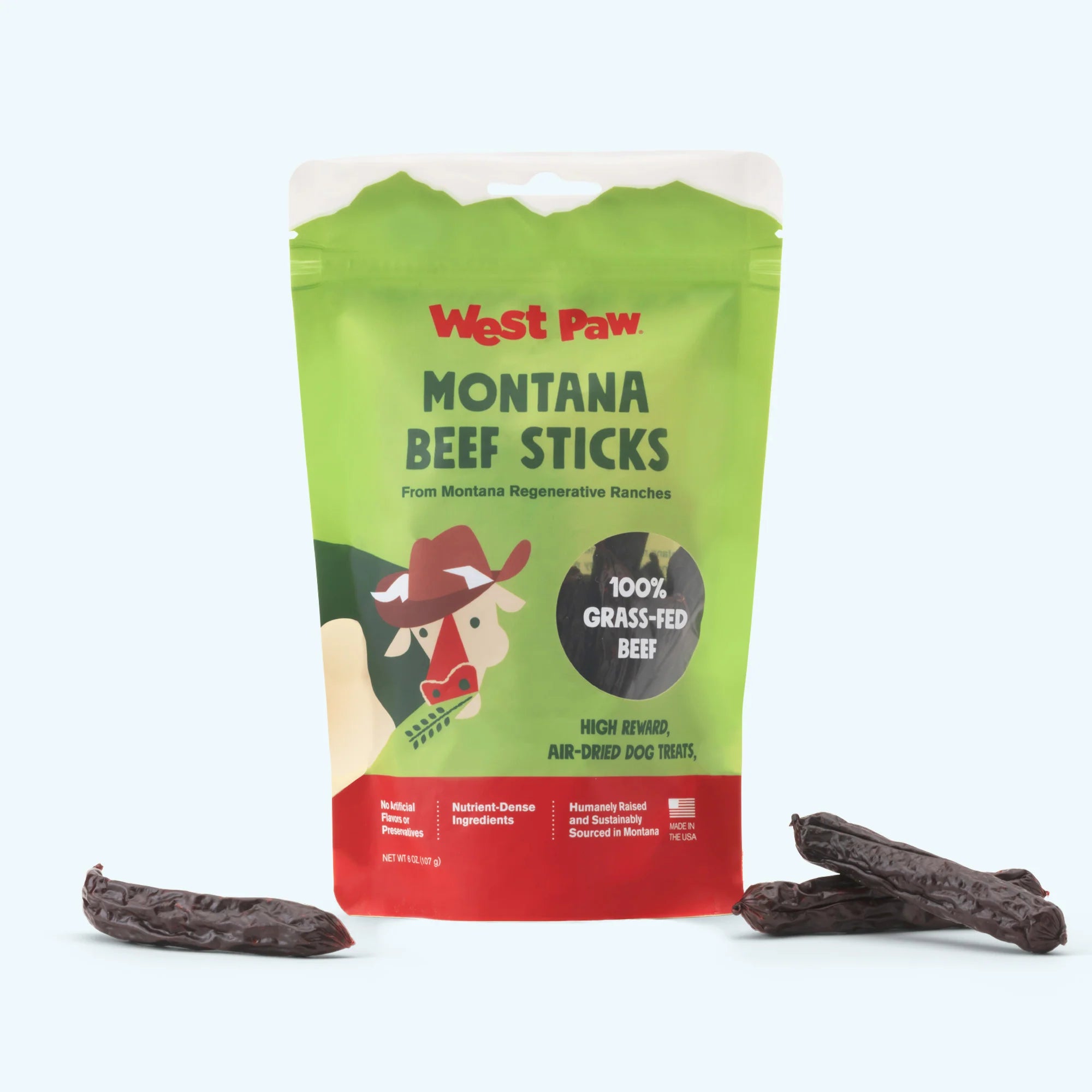 Beef Stick Deshidratado para Perros - 100% Órganos de Res | West Paw