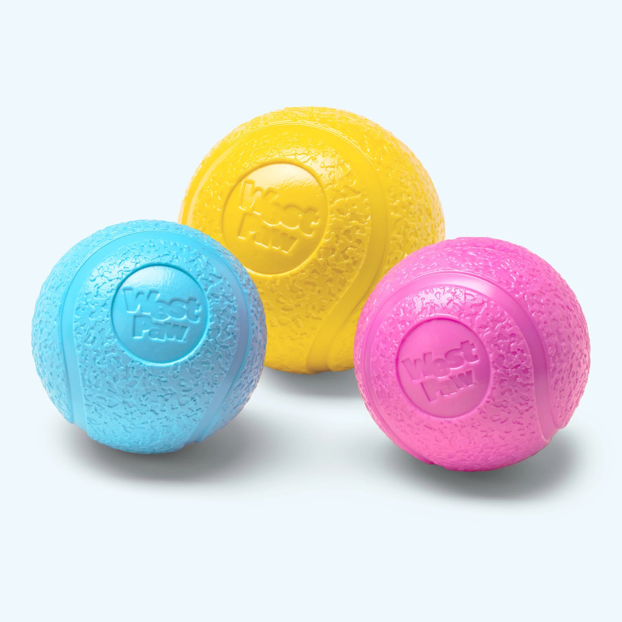 Boundr Glow de West Paw® Tamaño Grande – Pelota Squishy que Brilla en la Oscuridad para Perros